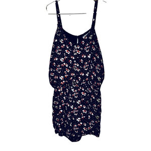 Women's Urban Outfitters Black Floral Romper S